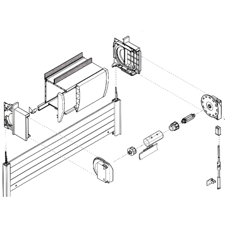 Flasque de guidage D 190 pour coffre 230