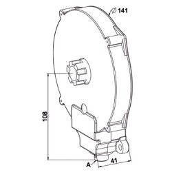 Treuil Conipact 1:5.2  SC  Carre 8-Crabot ZF 16/27