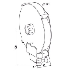 Treuil Conipact 1:5.2 SC Carre 8-Crabot ZF 16/27 C165Couple ConiqueZURFLUH-FELLER