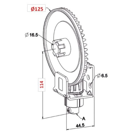 Treuil à couple Conique N°1  1:5,8  FC  6P7-Crabot  ZF 16/27