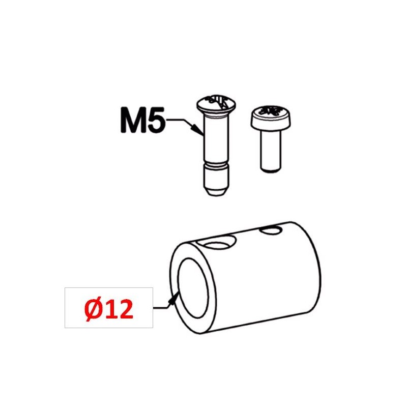 Manchon Adaptateur Diamètre 12 C800ACouple ConiqueZURFLUH-FELLER