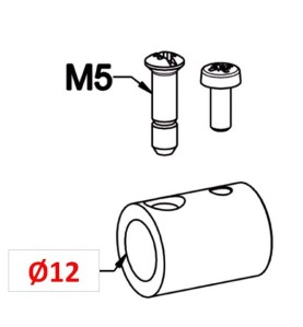 Manchon Adaptateur Diamètre 12 C800ACouple ConiqueZURFLUH-FELLER