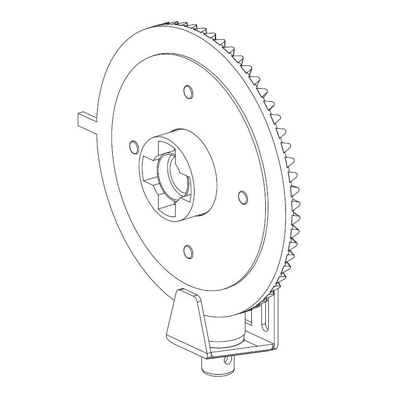 Couronne pour Treuil couple Conique 1:7 Diamètre 185 mm ET08020Couple ConiqueDEPRAT