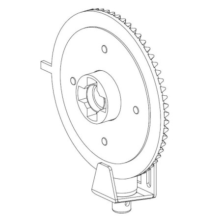 Couronne pour Treuil couple Conique 1:7 Diamètre 185 mm ET08020Couple ConiqueDEPRAT