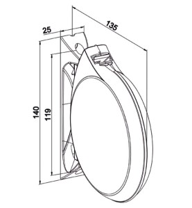 ENROULEUR CONVIVIAL BLANC-G439 G439Sangle de 12 mmZURFLUH-FELLER