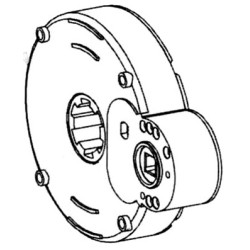 Treuil à sortie Latérale 1:7 CARRE 8-Crabot ZF 22/27