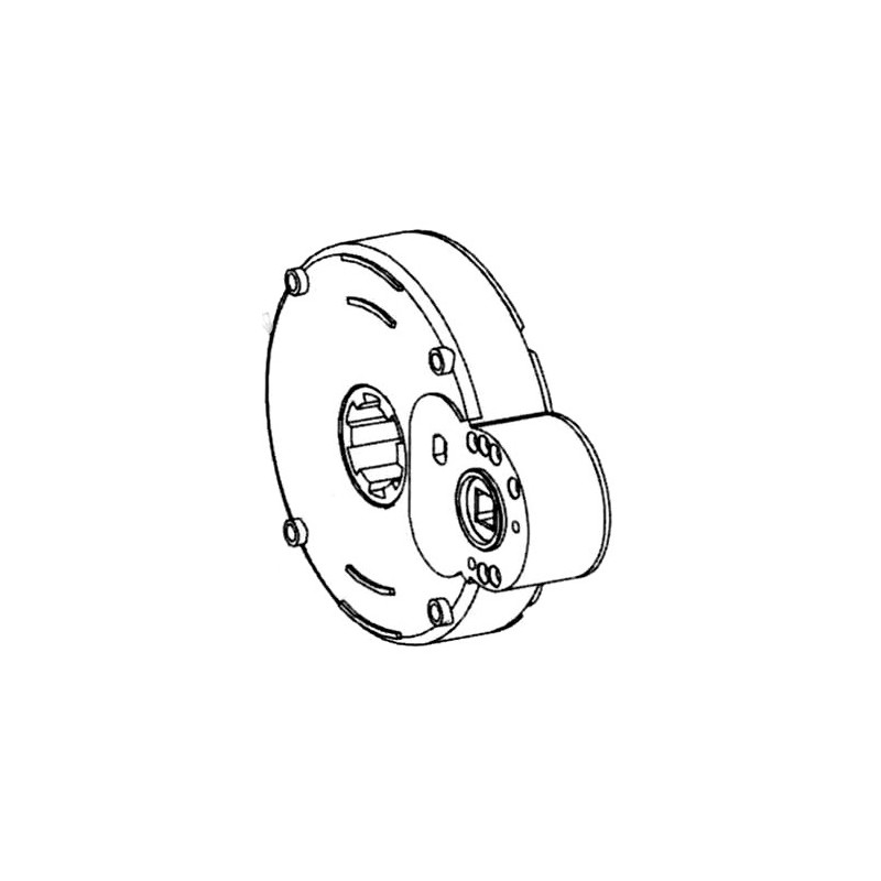 Treuil à sortie Latérale 1:7 CARRE 8-Crabot ZF 22/27 C271ASortie LatéraleZURFLUH-FELLER