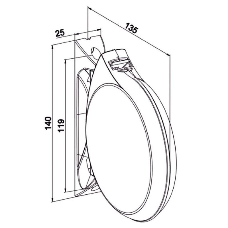 ENROULEUR CONVIVIAL BLANC-G446 G446Sangle de 14 mmZURFLUH-FELLER