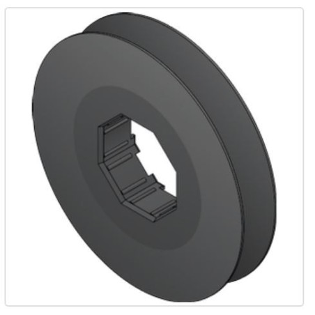 Poulie Mini Diamètre 140 mm pour embout Octo 40-60 2001974Poulies à sangleSIMU-ACCESSOIRES