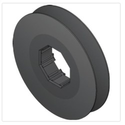 Poulie Mini Diamètre 170 mm pour embout Octo 40-60 2001976Poulies à sangleSIMU-ACCESSOIRES