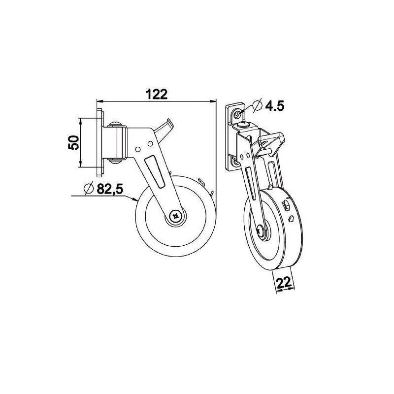 ENROULEUR DE FACE PIVOTANT-SANGLE 20 MM G371Enrouleurs de sangleZURFLUH-FELLER