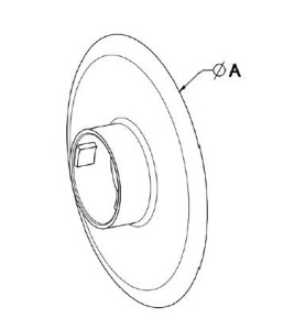 Flasque Diamètre 140 mm A569Embouts d'axeZURFLUH-FELLER