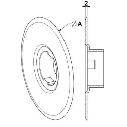 Flasque Diamètre 170 mm