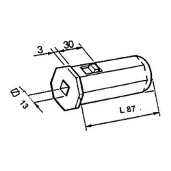 Embout  OCTO 40-Carre 13 mm