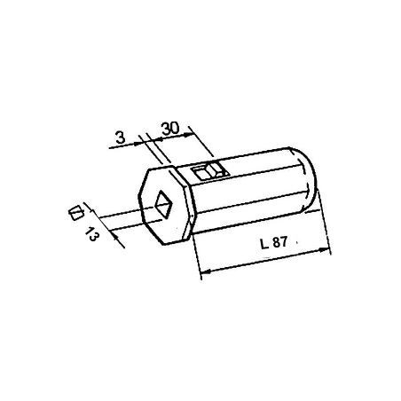 Embout  OCTO 40-Carre 13 mm