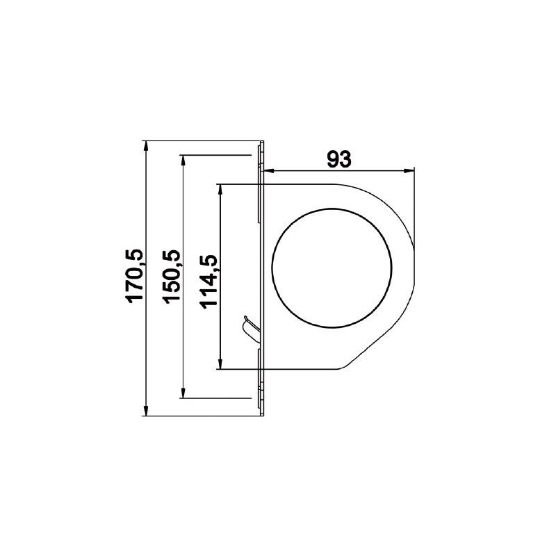 ENROULEUR A ENCASTRER-G473C G473CSangle de 14 mmZURFLUH-FELLER