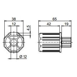 Embout  OCTO 40-Crabot 16/20 Soprofen
