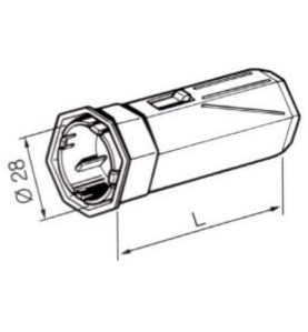 Embout OCTO 40-Poulie Mini 2003531Octogonal 40SIMU-ACCESSOIRES