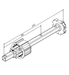 Embout OCTO 40 Télescopique -Carre de 16 mm 2026Octogonal 40DEPRAT
