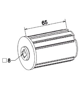 Embout ZF 45 Carre de 8 mm Non débouchant A220Rond ZF 45ZURFLUH-FELLER