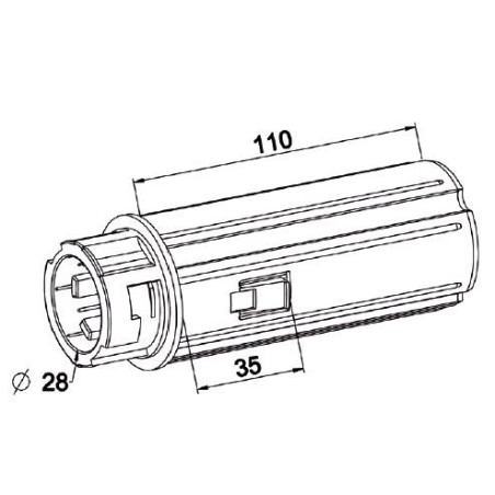 Embout  ZF 45 Crabot Femelle pour Roulement B120