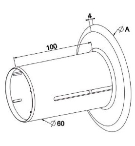 Joue ZF 54 Diamètre 195 mm A509ARond ZF 54ZURFLUH-FELLER