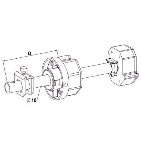 Embout  Télescopique OCTO 60 -L 170/270mm