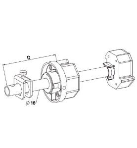 Embout Télescopique OCTO 60 -L 170/270mm A463Octogonal 60SIMU-ACCESSOIRES