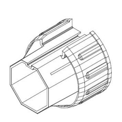 Manchon réducteur OCTO 60-OCTO 40 T1045Octogonal 60DEPRAT