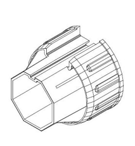 Manchon réducteur OCTO 60-OCTO 40 T1045Octogonal 60DEPRAT