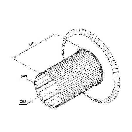 Flasque Diamètre 155 mm OCT60 et ROND 62 -Coffre 165 SE71656Octogonal 60DEPRAT