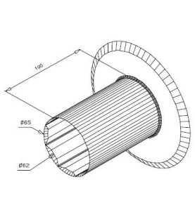 Flasque Diamètre 155 mm OCT60 et ROND 62 -Coffre 165 SE71656Octogonal 60DEPRAT