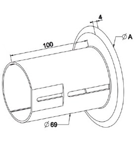 Flasque Diamètre 195 mm OCTO 60 et ZF 64 A509Octogonal 60ZURFLUH-FELLER
