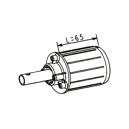 Embout DP 62 Longueur 65 mm-Crabot femelle ZF A472Rond DP 62ZURFLUH-FELLER