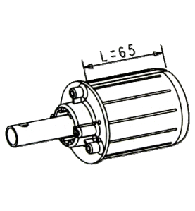 Embout DP 62 Longueur 65 mm-Crabot femelle ZF A472Rond DP 62ZURFLUH-FELLER