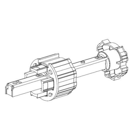 Tandem DP 62 -4 Ergots Dp-Carré 16 mm-Coté Treuil 2025Rond DP 62DEPRAT