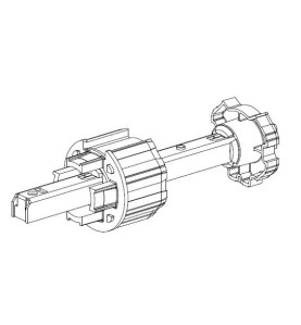 Tandem DP 62 -4 Ergots Dp-Carré 16 mm-Coté Treuil 2025Rond DP 62DEPRAT
