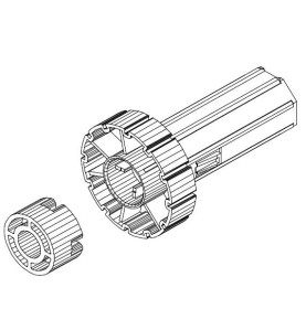 Embout DP 62 pour roulement 28 mm-Coté Opposé SE1030Rond DP 62DEPRAT