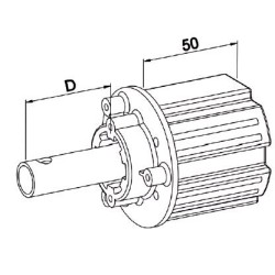 Embout  ZF 64 -Crabot Male 22/27 ZF-D 16-Cote Treuil