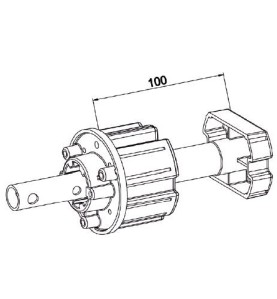 Tandem ZF 64 -Crabot Male 22/27 ZF-D 16-Cote Treuil A292Rond ZF 64ZURFLUH-FELLER