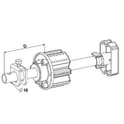 Tandem Télescopique ZF 64 - 120-170-D16 Cote Treuil