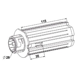 Embout  ZF 64 Crabot Femelle pour Roulement B120