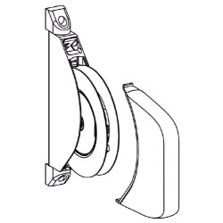 ENROULEUR MARRON POUR CORDON -G543 C