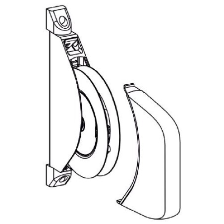 ENROULEUR MARRON POUR CORDON -G543 C