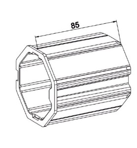 Manchon Réducteur OCTO 70-OCTO 60 A482Octogonal 70ZURFLUH-FELLER