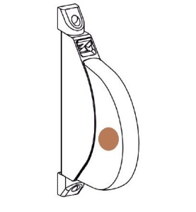 ENROULEUR MARRON POUR CORDON -G543 C G543CChainette-CordonZURFLUH-FELLER