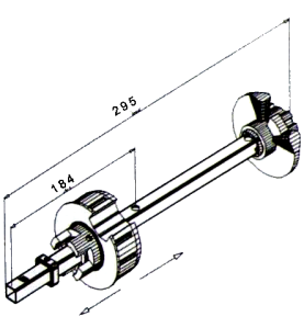 Tandem Télescopique DP89-L 300 mm-Coté Opposé 2029Rond DP 89DEPRAT