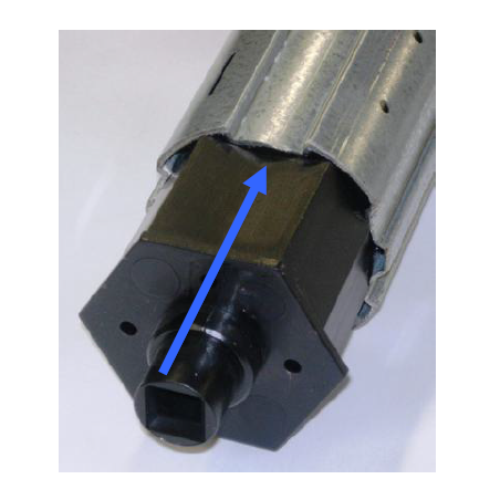 Embout HEXA 50 -D 17 -Carré 8 mm