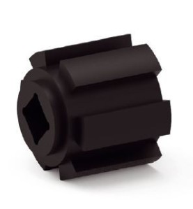 Moyeu Crabot male 22/27 ZF-Trou Carré de 8 mm NON débouchant A620Roulement et SupportZURFLUH-FELLER