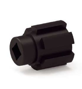 Moyeu Crabot male 22/27 ZF-D18-Trou Carré de 8 mm A628Roulement et SupportZURFLUH-FELLER